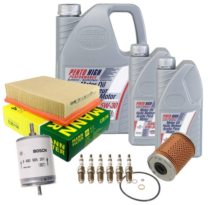 BMW Ignition Tune-Up Kit (5W-30) (7 Liter) (High Performance) 13721730449 - eEuroparts Kit 3084968KIT